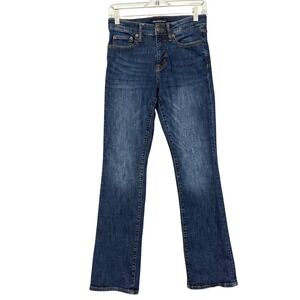 Aeropostale Mid Rise Bootcut Jeans Womens 4R Dark Wash Stretch Denim 9792AF21